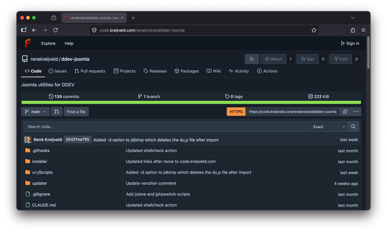 DDEV-Joomla