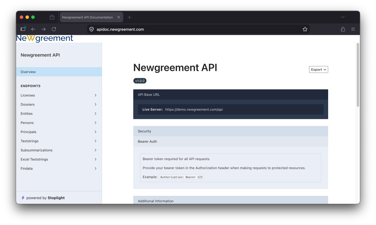Maatwerk API endpoints
